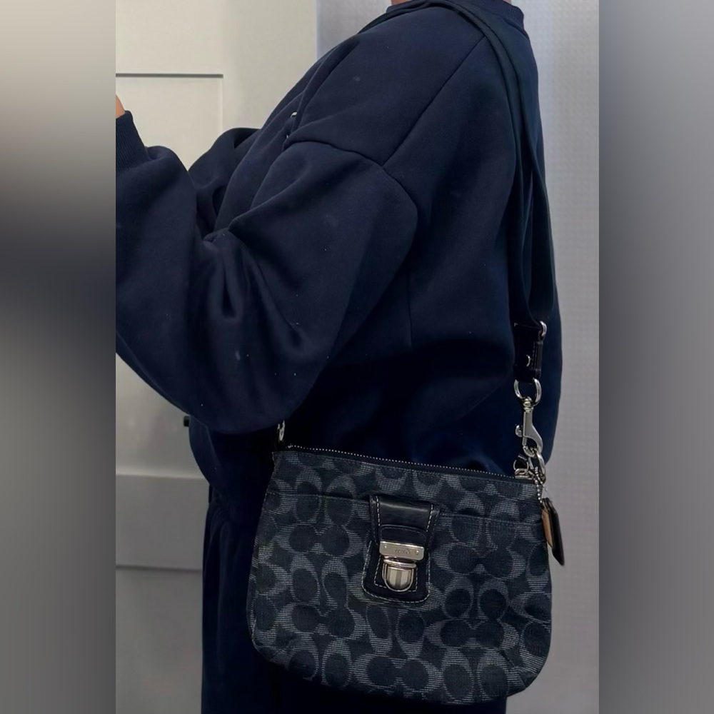 Vintage denim blue coach